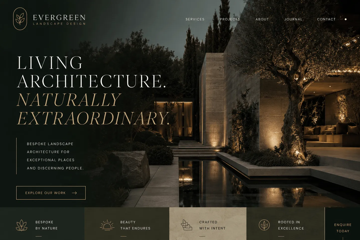 Evergreen Landscape Design - landscaping concept site by Loudhook